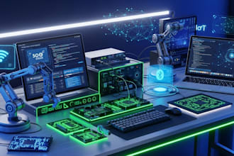 do electronics engineering design task and robotics, develop arduino, esp32 iot