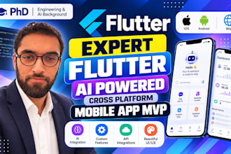 develop flutter ai powered cross platform mobile app mvp