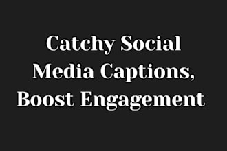 write catchy captions and content