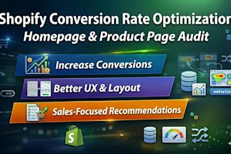 do shopify conversion rate optimization cro audit for homepage and product pages