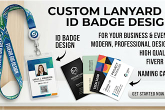 create custom lanyard, badge, name card, design for events, offices and branding