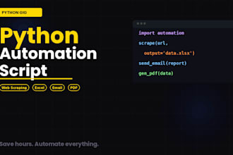 build a python automation script to save you hours of manual work