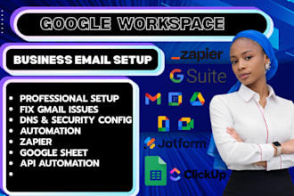 set up google workspace business email, gmail, g suite with dns