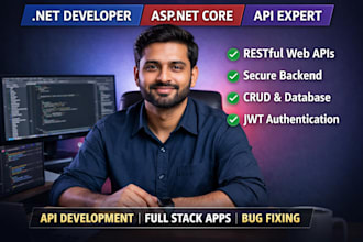 develop asp dotnet core web API with sql server and jwt authentication