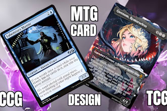 design trading card game, tcg, playing cards, tarot, board game card template