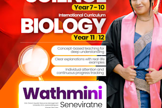 be your online science and biology tutor