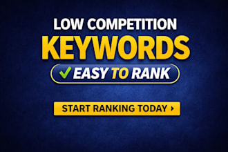 low competition keywords for new websites to rank fast