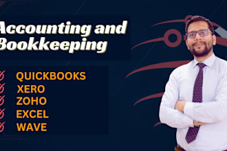 do accounting and bookkeeping using quickbooks online, xero, and excel