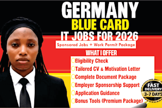 do germany blue card IT engineering sponsored jobs visa work permit research