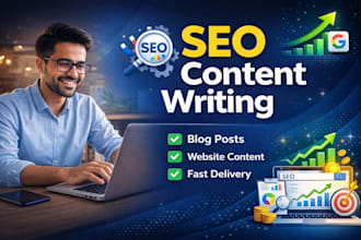 write SEO blog posts and website content
