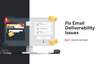 fix email issues and improve deliverability with dns, spf, dkim and dmarc setup