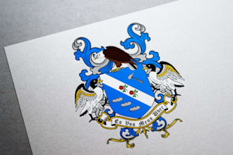 design a custom and professional crest logo