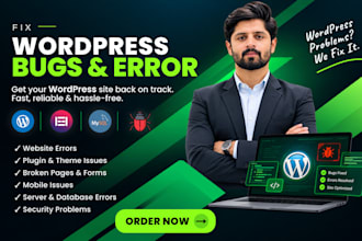 fix wordpress errors, bugs, and technical issues