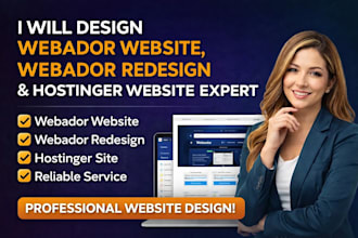 design webador website, webador redesign, hostinger website design