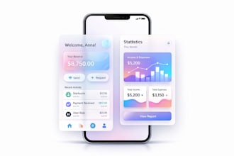 design a clean mobile app UI in figma