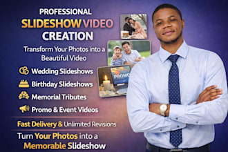 create wedding photo slideshow video birthday graduation event slideshow videos
