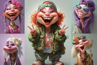 draw a funny caricature, cartoon caricatures