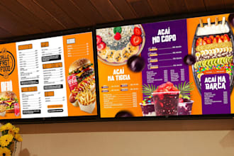 do static digital menu, tv screen menu, digital menu board