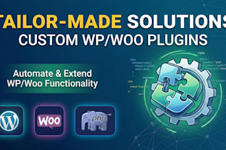 develop custom wordpress and woocommerce plugins