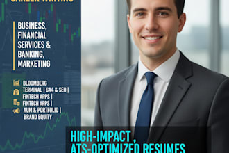 write high impact ats resumes for business, finance and marketing