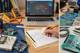 make hardware prototyping, schematic, pcb design, , esp32, esp8266, stm32