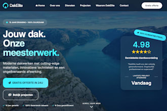 create a professional onepage website