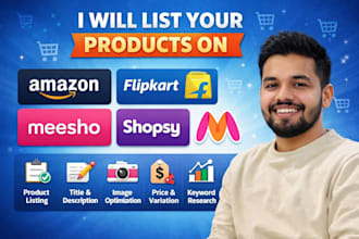 do product listing and image design for amazon, flipkart