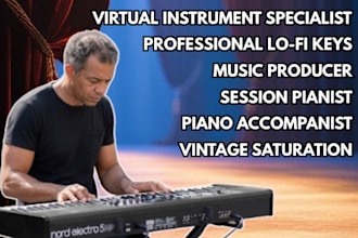 arrange and record piano solo duet trio quartet session as a lo fi pianist