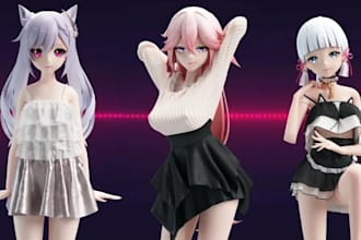 create, fix, and port vrchat avatar, gmod model, sfm and mmd model