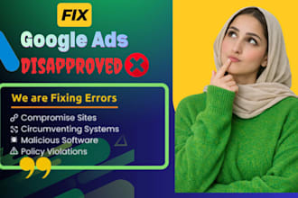 fix google ads disapproved for malware compromised site and policy violation