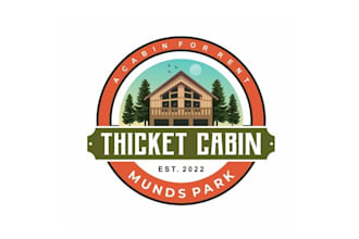 design important thicket cabin logo