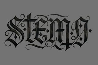 creative ambigram logo design tattoo fonts  flipped word art calligraphy