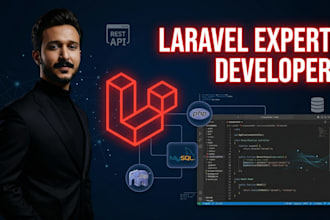 build a custom laravel PHP web app with rest API integration
