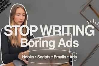write scroll stopping ad scripts, hooks and texts based on real pain points