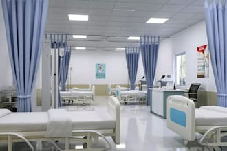 design realistic 3d hospital renovation clinic and pharmaceutical store interior