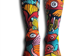 make a custom and pattern socks design