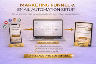 design a marketing funnel with email workflows