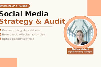 create a social media strategy and brand audit for your business