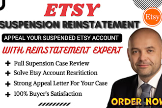 etsy reinstatement etsy suspension etsy appeal letter etsy reopen etsy livechat