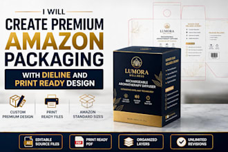 do product packaging box design and amazon packaging design