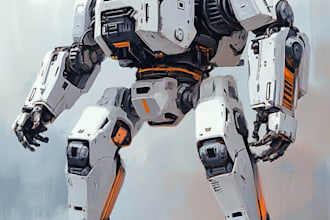 illustrate your mecha, robot and armored characters