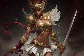 draw your oc and dnd character illustration