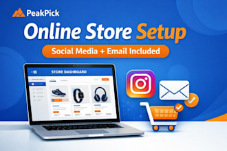 build your online store and social media setup from scratch