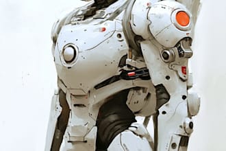 illustrate your mecha, robot and armored characters