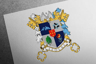 design a unique and professional crest logo