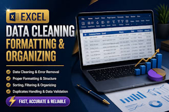clean excel data, formatting, and accurate data organization
