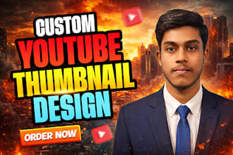 design amazing youtube thumbnail