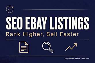 write SEO optimized ebay product listings that rank and sell