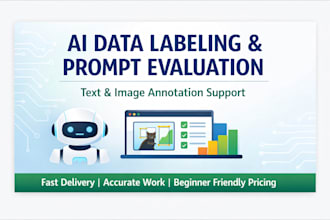 do ai data labeling, prompt evaluation and python tasks