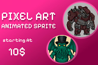 design detailed pixel art with shading and animation